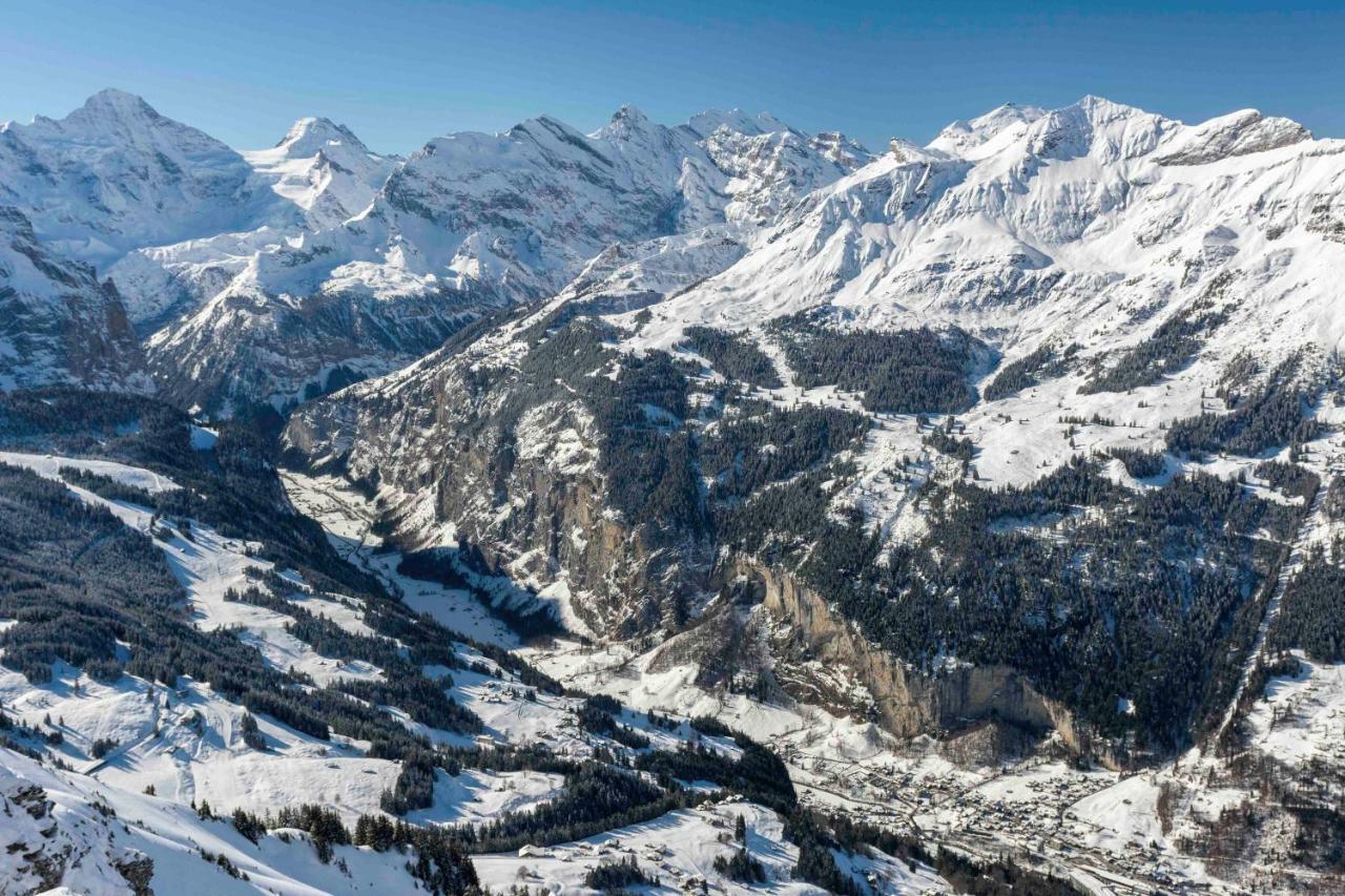 O 68 Haus Bel Air Leilighet Wengen Eksteriør bilde