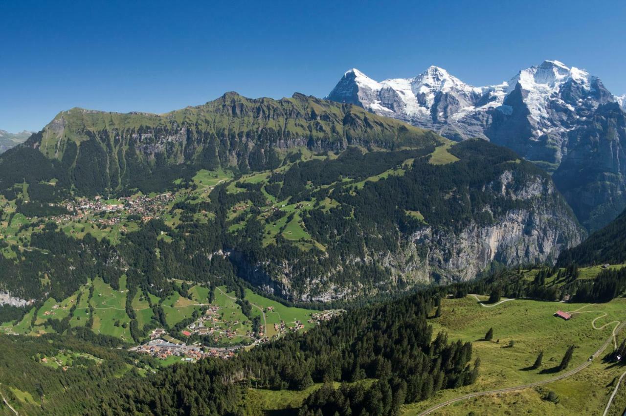 O 68 Haus Bel Air Leilighet Wengen Eksteriør bilde