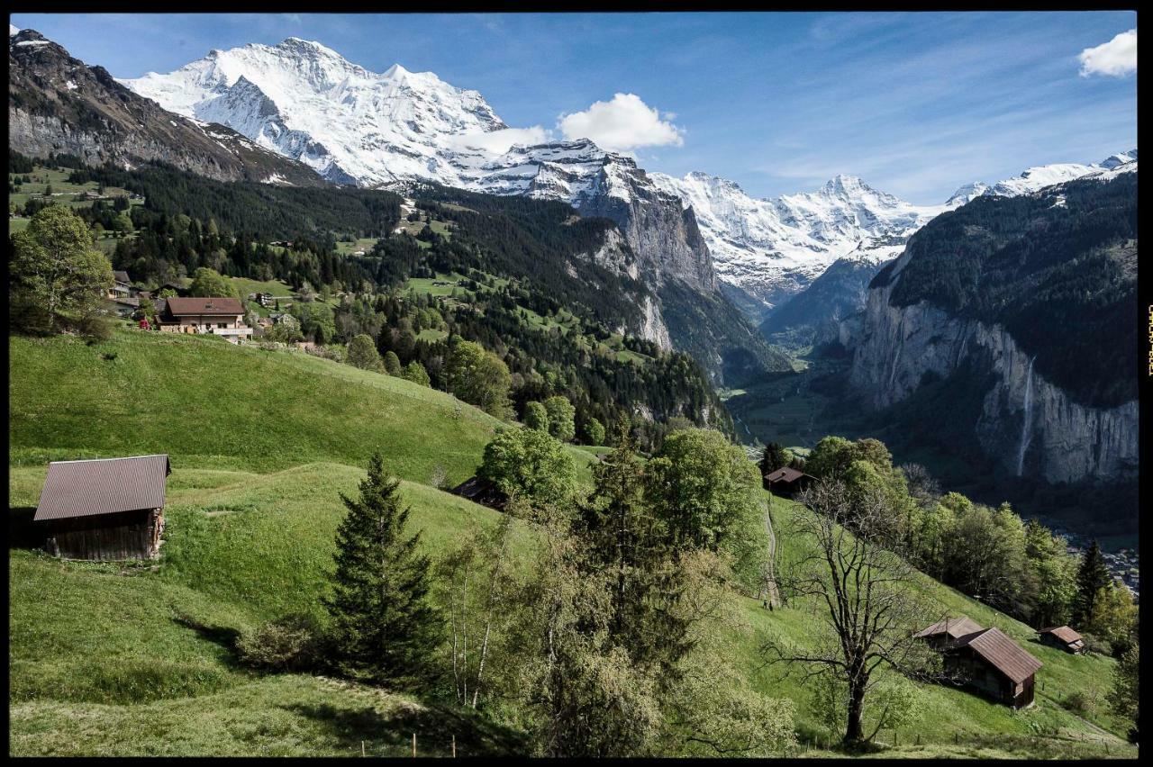 O 68 Haus Bel Air Leilighet Wengen Eksteriør bilde