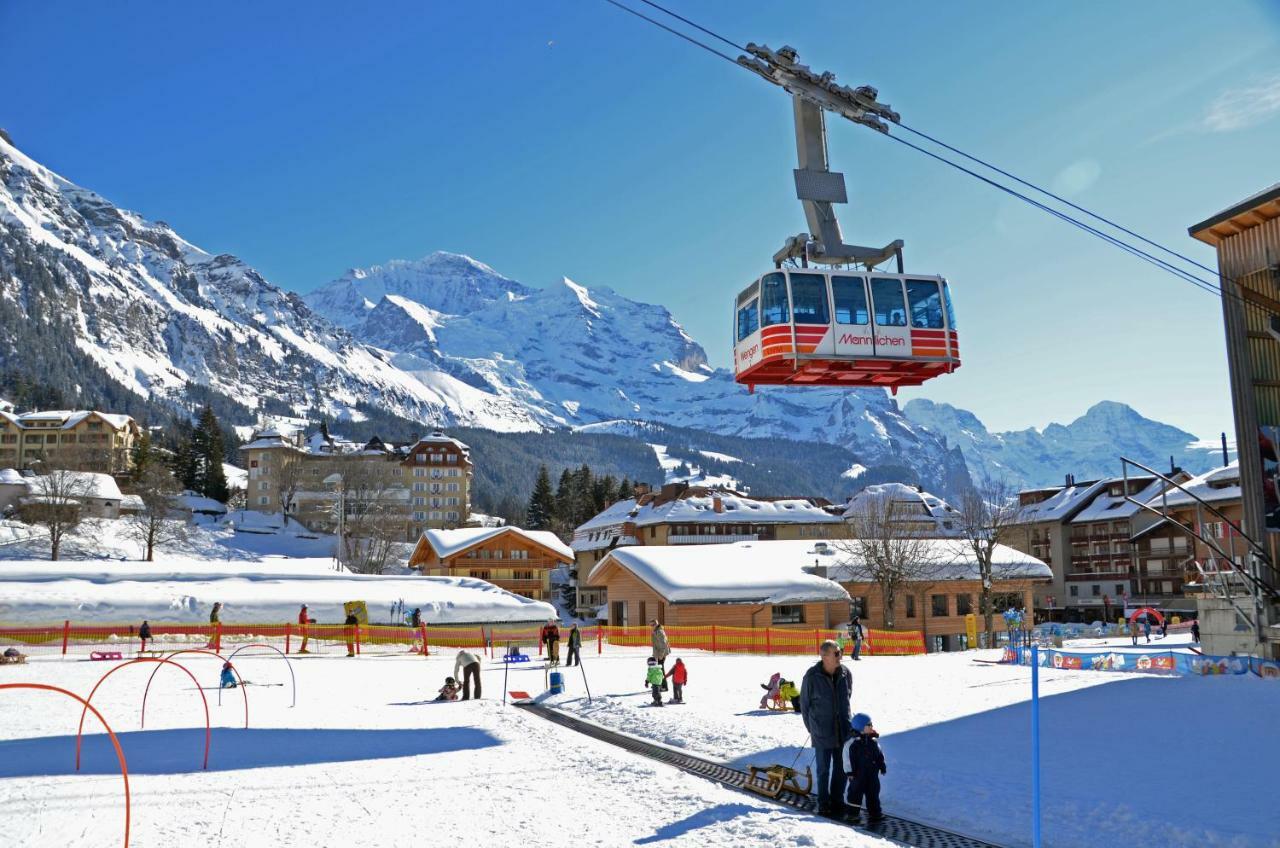 O 68 Haus Bel Air Leilighet Wengen Eksteriør bilde