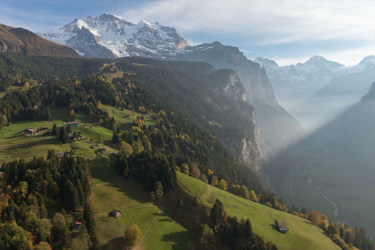 O 68 Haus Bel Air Leilighet Wengen Eksteriør bilde